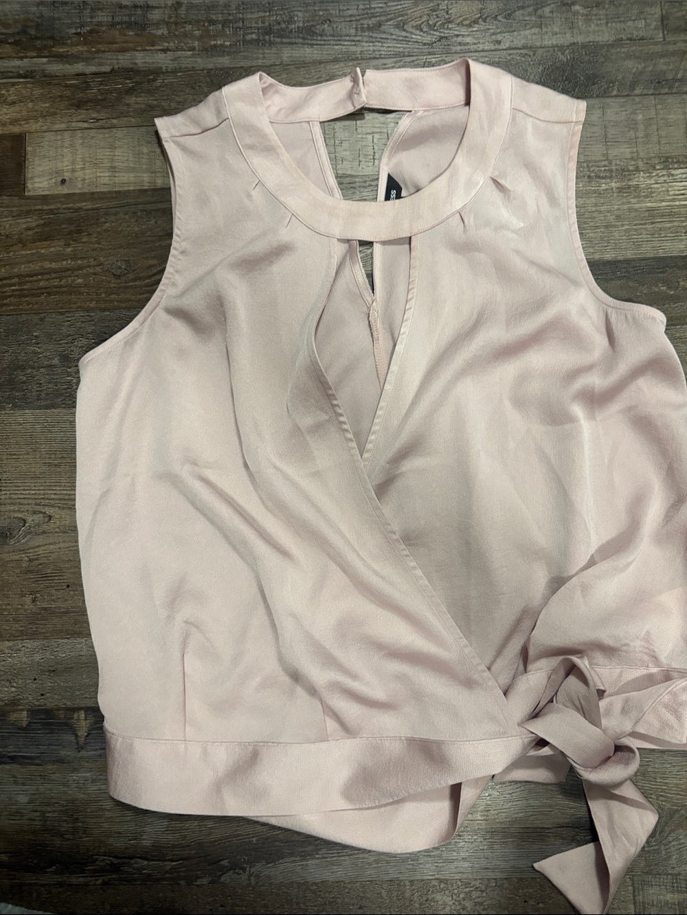 Express Pale Pink Wrap Tie Camisole